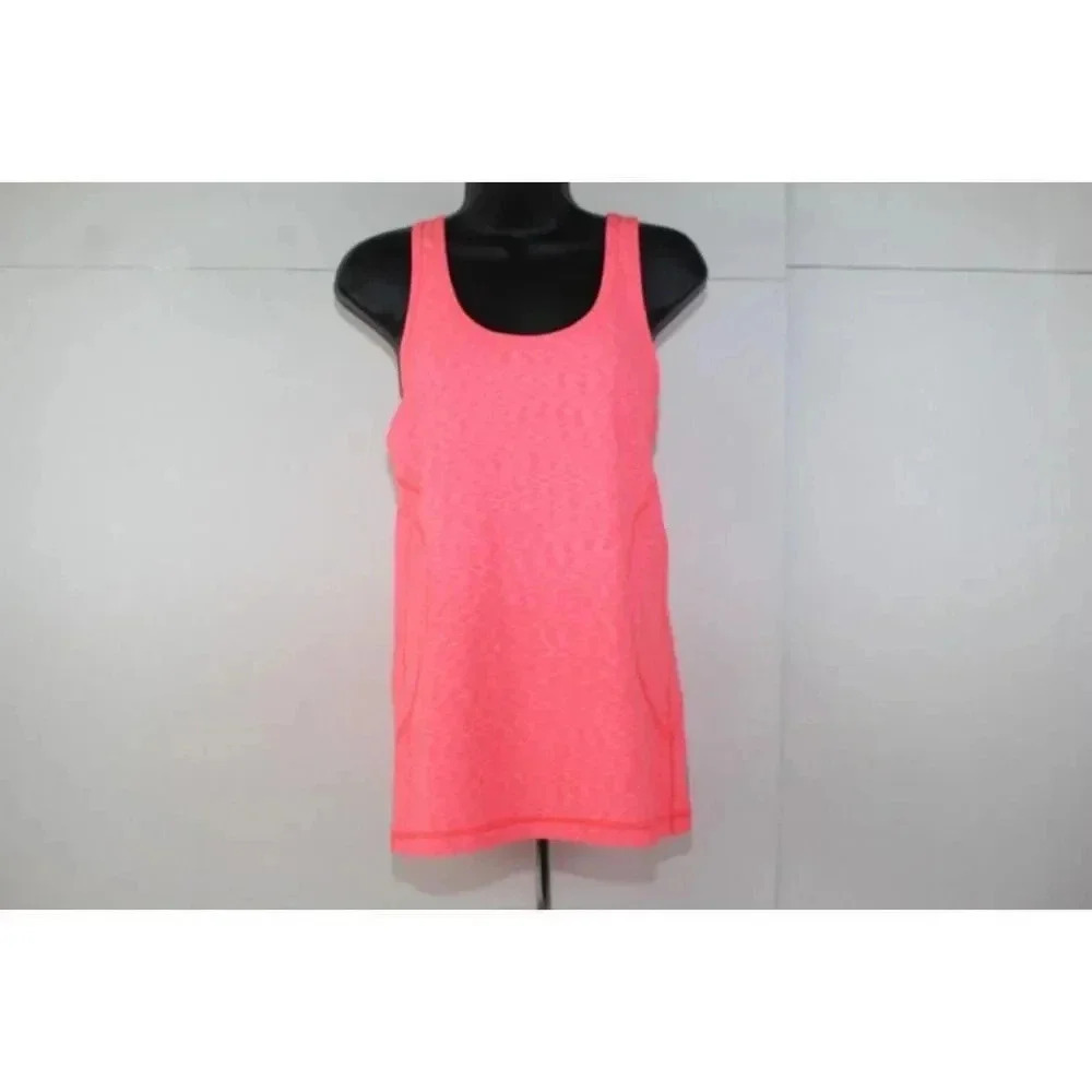 Zella Women’s Neon Hot Pink Double Scoop Workout Tank Top Size M